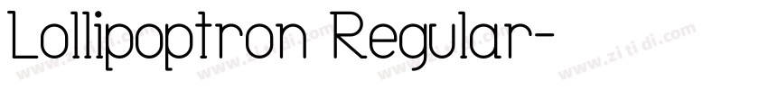 Lollipoptron Regular字体转换
